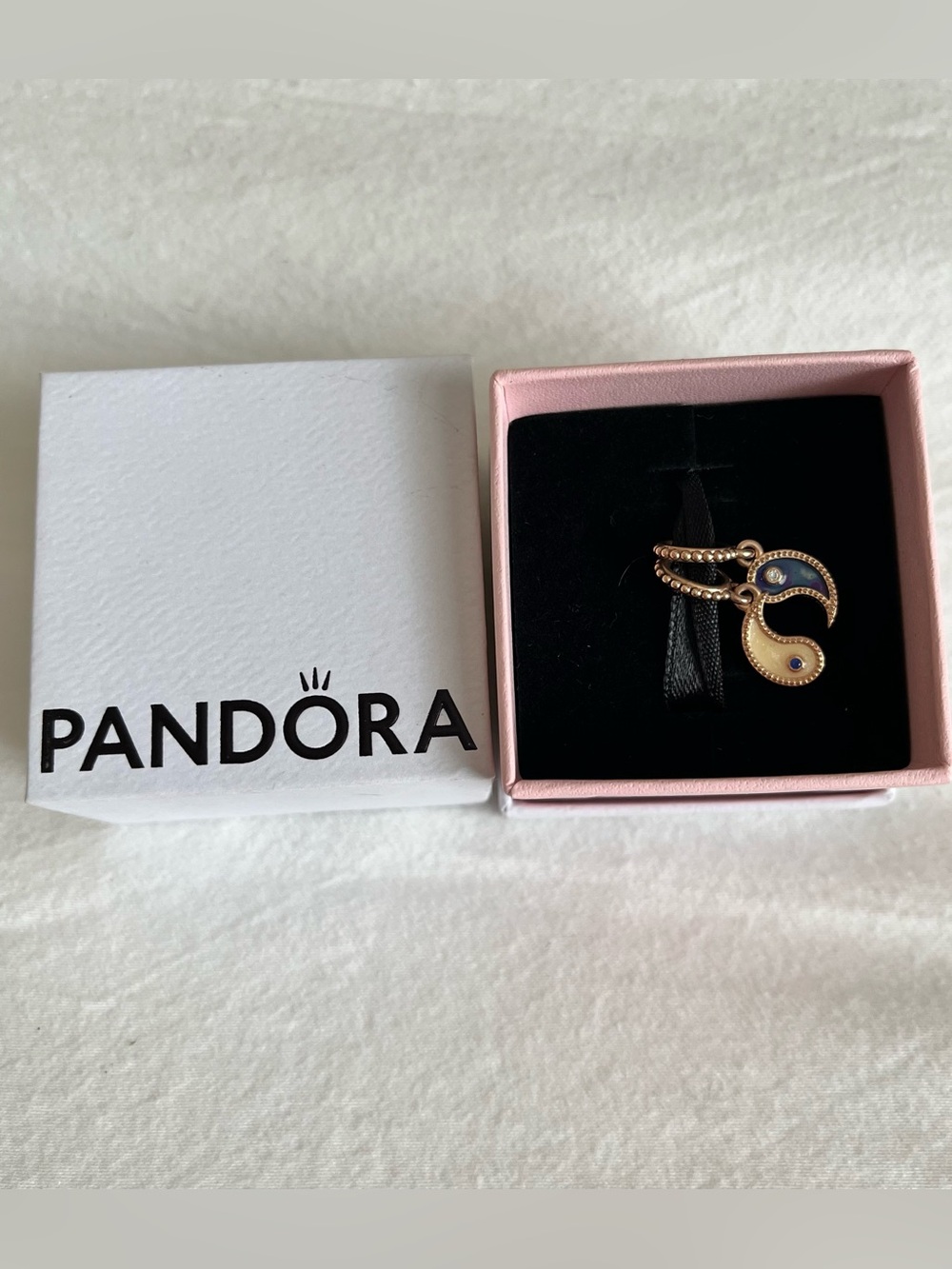 Pandora Rose Gold Splittable Yin & Yang Dangle Charm